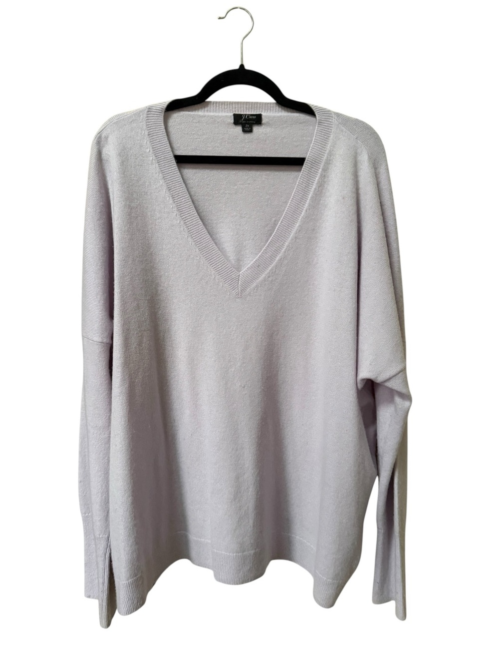 J. Crew Lavender 100% cashmere V-Neck Sweater - Lightweight Women’s Pullover